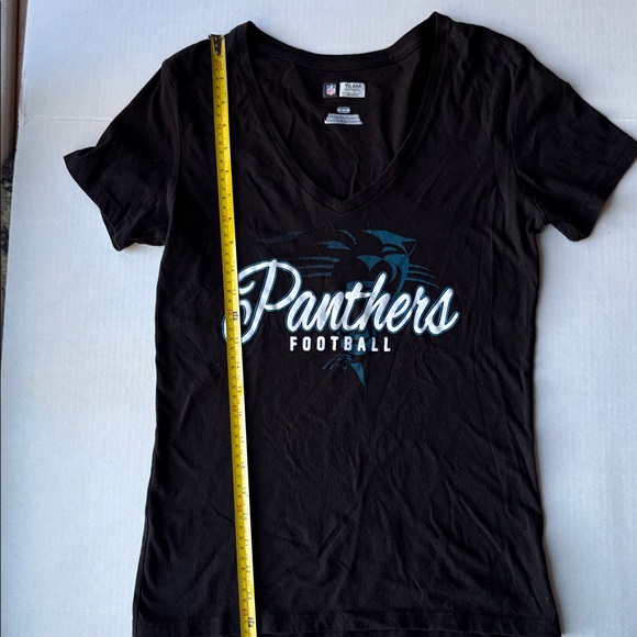 Carolina Panthers Womens NFL Apparel Shirt Blue Black - Medium - Picture 5 of 7